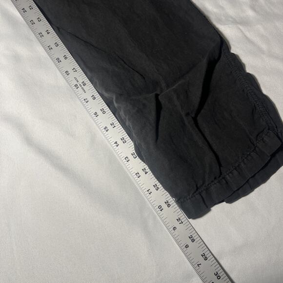 Caslon Womens 100% Linen Pants Size 2P Petite Black Hook Loop Button Details - Picture 6 of 8